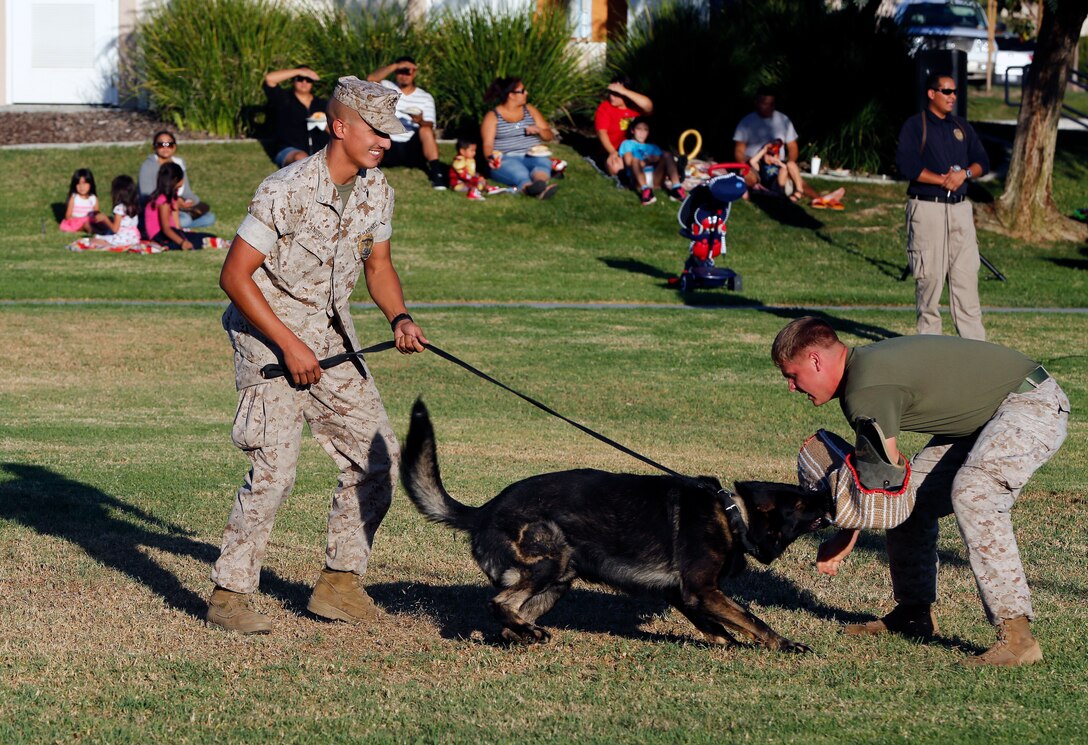 Families and local emergency responders met at De Luz Housing community center October 7 for the National Night Out. The National Night Out is an evening where emergency first responders and families come together, to get the community and children more involved with the fire fighters, police officers and other responders. 