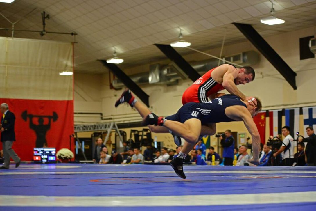 Competition intensifies at the 29th CISM World Military Wresting Championship at Joint Base McGuire-Dix-Lakehurst, New Jersey 1-8 October.