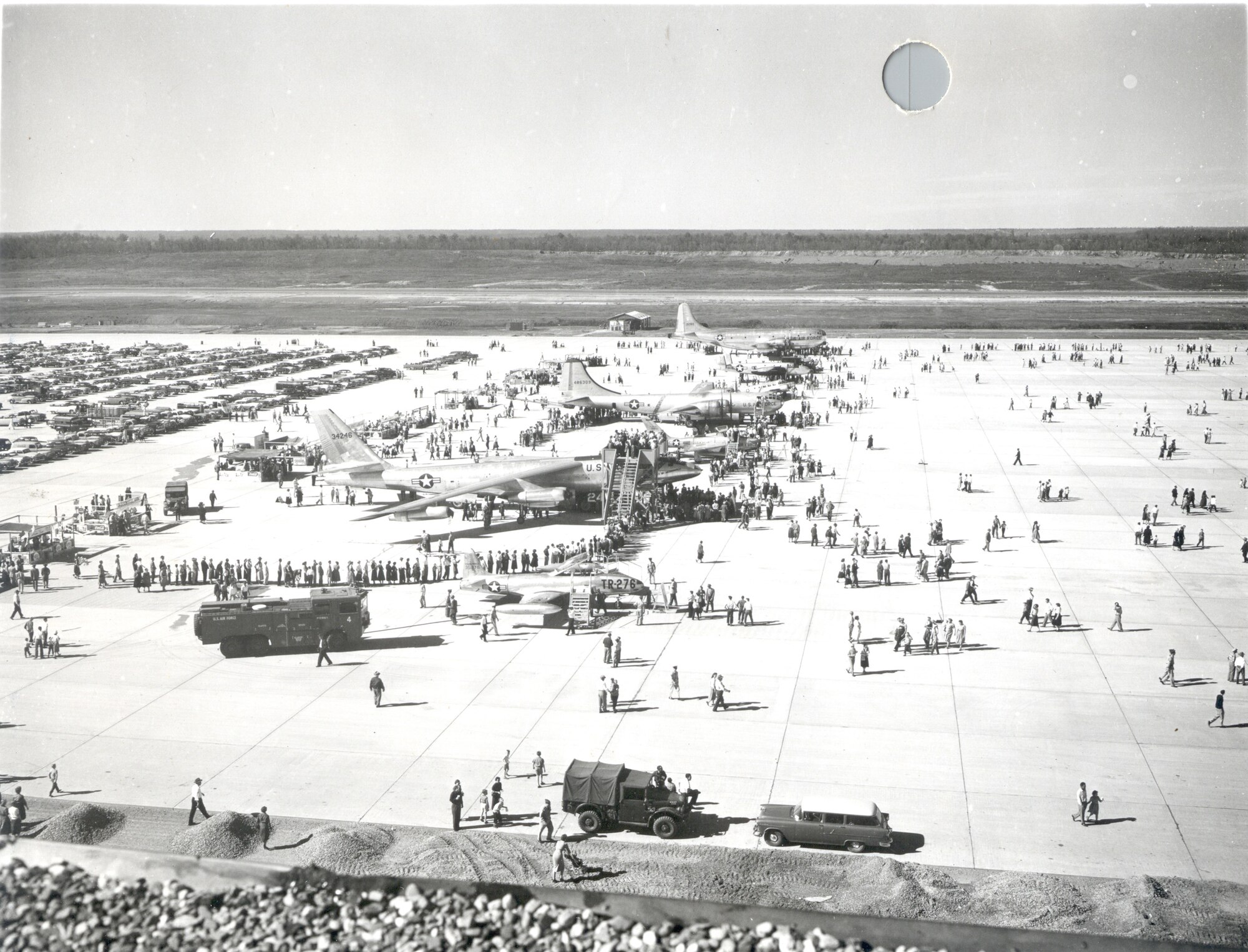 Local community members tour the newly established Little Rock Air Force Base. (Courtesy Photo) 