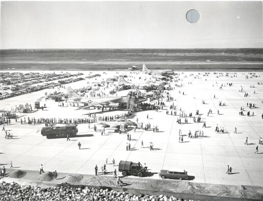 Local community members tour the newly established Little Rock Air Force Base. (Courtesy Photo) 
