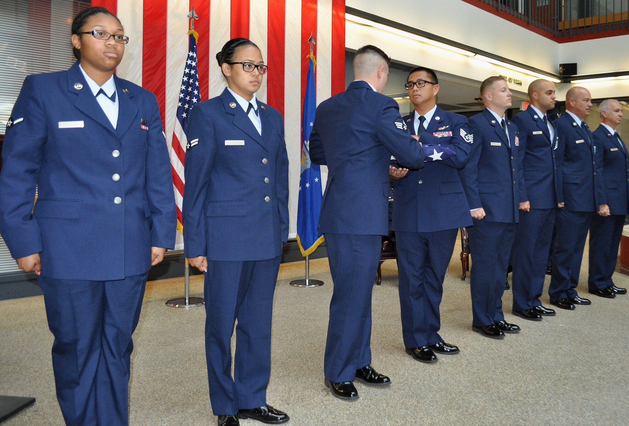 TRAVIS AIR FORCE BASE, Calif. -- The legacy of a flying family at Travis Air Force Base ended Oct. 3, 2014, with the retirement of Chief Master Sgt. Shawn Sanborn, 301st Airlift Squadron loadmaster superintendent. (U.S. Air Force photo/Ellen Hatfield)   
