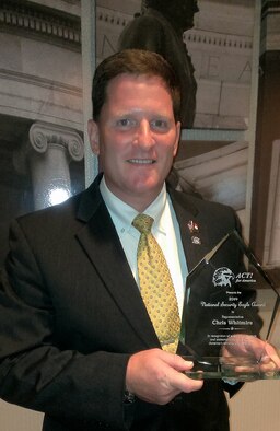Col. J. Chris Whitmire, Emergency Preparedness Liaison Officer and member of the North Carolina House of Representatives, received ACT! for America’s 2014 National Security Eagle Award for “exemplary courage and statesmanship in defense of America’s security and freedoms,” Sept. 12. 