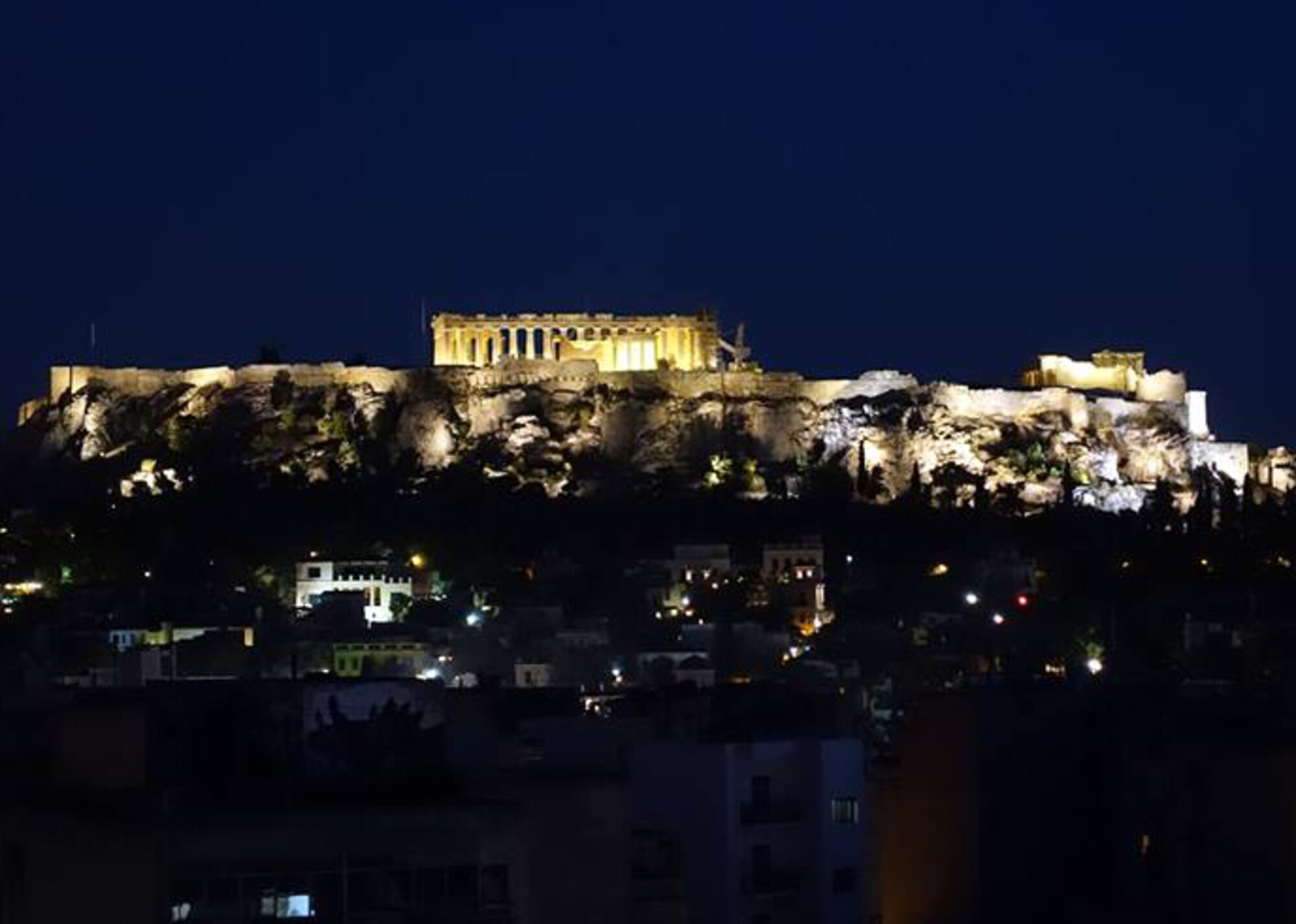 One of the most picturesque locations in Athens, the Acropolis is an ancient citadel that sits high above the city and includes the world-famous Parthenon. City views from the top give travelers some of the best picture opportunities in Athens. (U.S. Air Force photo/Senior Airman Michael Battles)