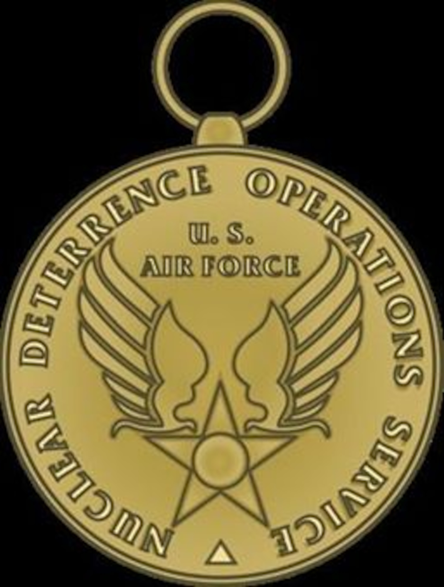 Graphic of the Nuclear Deterrence Operations Service Medal. (courtesy graphic)