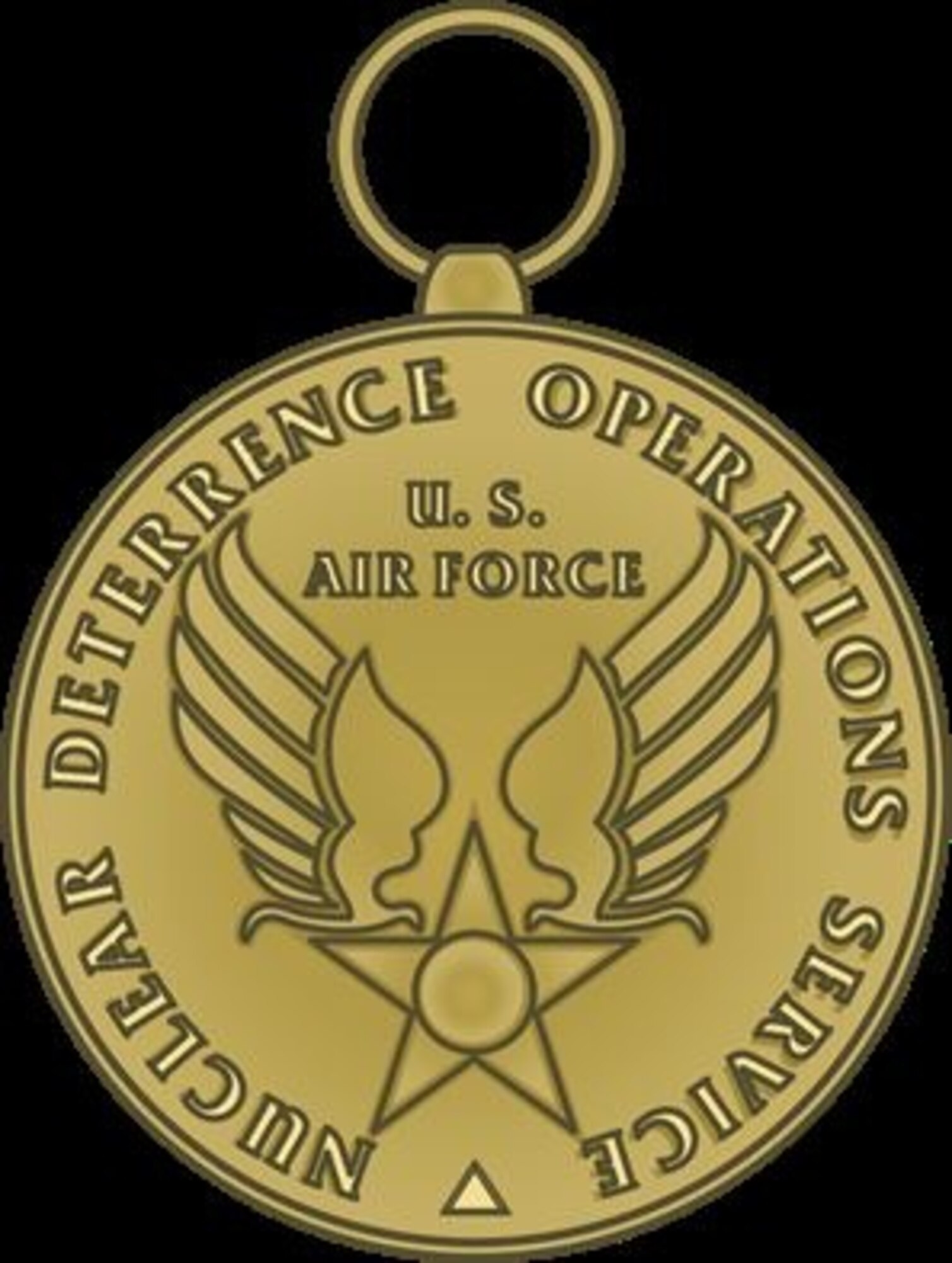 Graphic of the Nuclear Deterrence Operations Service Medal. (courtesy graphic)