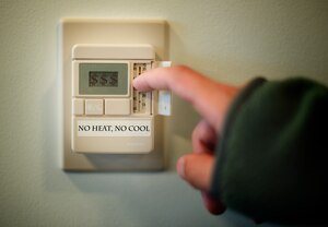 The 11th Civil Engineering Squadron will initiate an installation-wide “No Heat/No Cool” period in anticipation of switching from cooling to heating modes on heating, ventilation and air conditioning units from Oct. 15 to Nov. 15, 2014 on Joint Base Andrews. (U.S. Air Force Photo Illustration/Airman 1st Class J.D. Maidens)