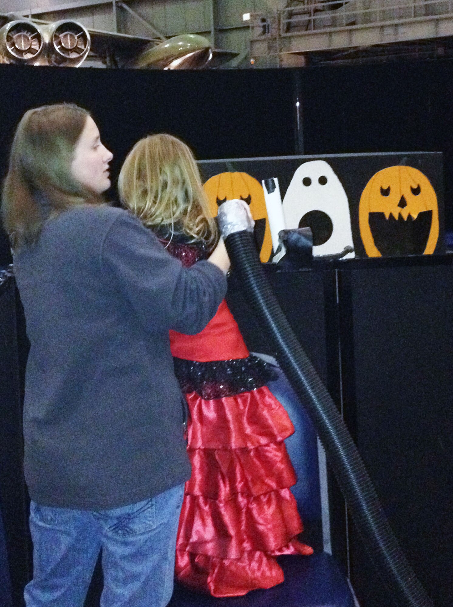 DAYTON, Ohio -- Museum visitors of all ages enjoyed learning about aerospace principles through Halloween-themed activities during Family Day at the National Museum of the U.S. Air Force. (U.S. Air Force photo)
