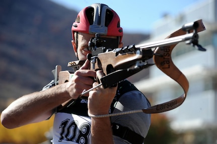 Sgt. Jeremy Teela, a biathlete with the Army's World Class Athlete Program, has sights set on becoming the first U.S. biathlete ever to win an Olympic medal when he competes at the XXI Olympic Winter Games in Whistler, British Columbia, Canada.