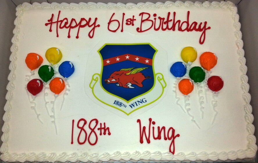 The 188th Wing celebrated its 61st birthday Oct. 15, 2014. In 1953 the 188th Wing was federally recognized as the 184th Tactical Reconnaissance Squadron with 113 Airmen answering the first roll call. (U.S. Air National Guard photo by 188th Wing Public Affairs)