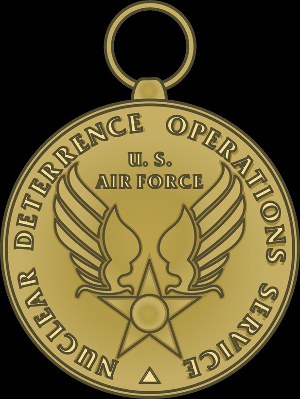 Graphic of the Nuclear Deterrence Operations Service Medal. (courtesy graphic)
