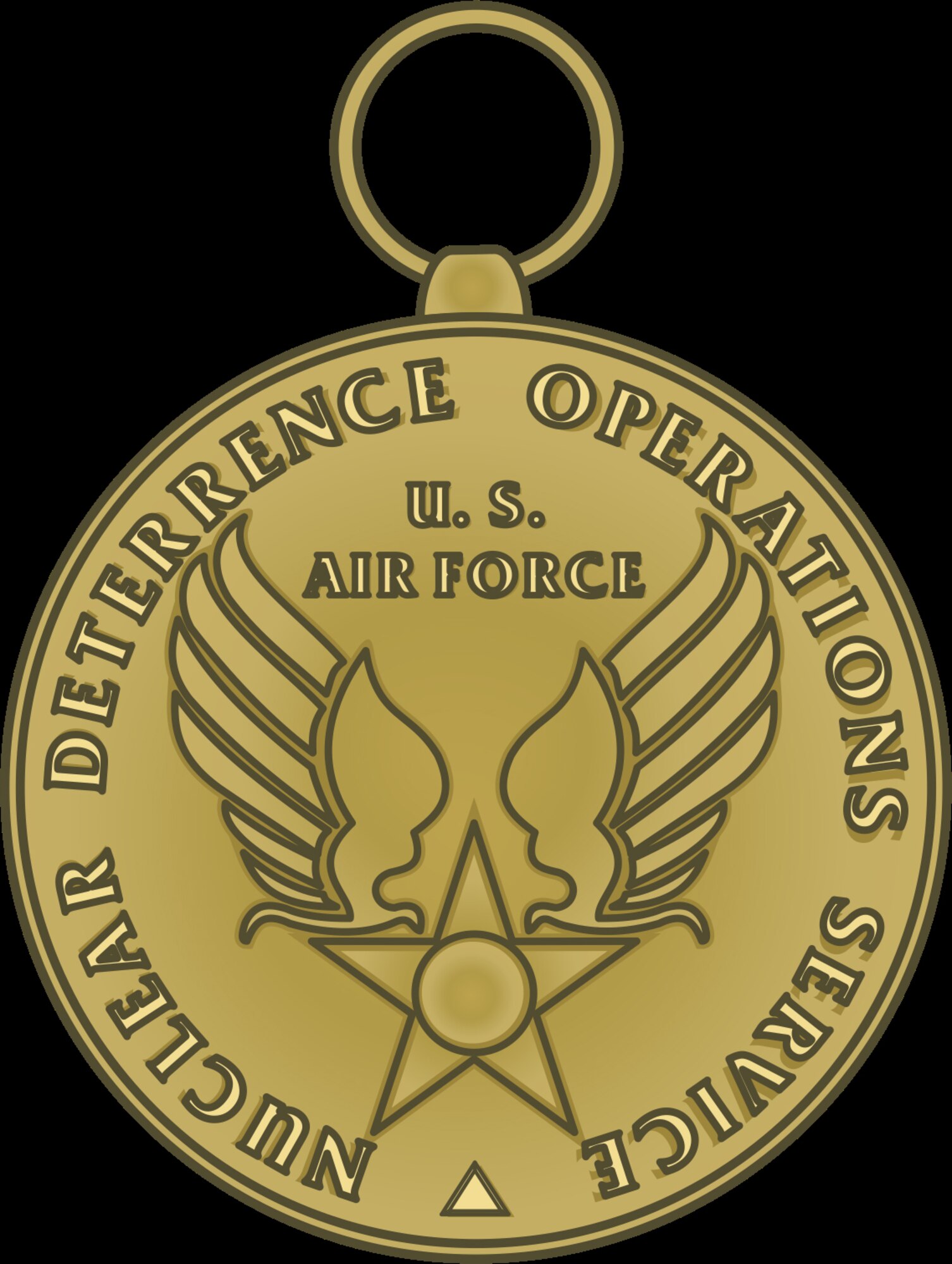 Graphic of the Nuclear Deterrence Operations Service Medal. (courtesy graphic)

