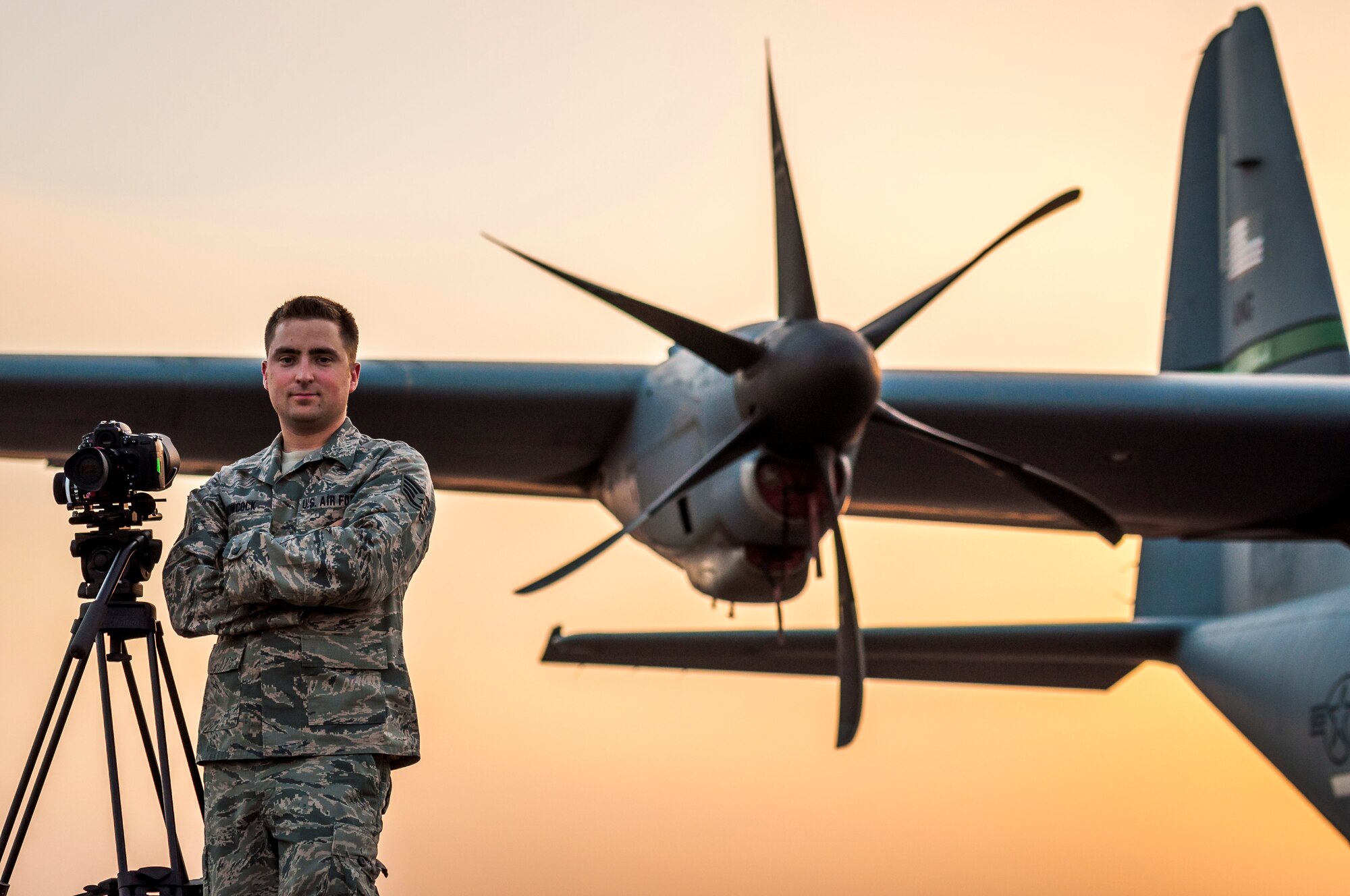 This week's Rock Solid Warrior is Staff Sgt. Jeremy Bowcock. He is a photojournalist with the 386th Air Expeditionary Wing Public Affairs. The Hampden, Maine native is deployed from the 102nd Intelligence Wing, Otis Air National Guard Base, Massachusetts. (U.S. Air Force photo by Senior Master Sgt. Allison Day)