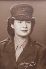 An old photograph of Georgina Banks hangs on the wall in Michael Banks’ living room in Berlin, Wis.  Georgina and Michael enlisted in the Marine Corps in 1943 during World War II.  Georgina was a huge support system for Michael during their time in the Marine Corps and helped him move on with life after the war.  