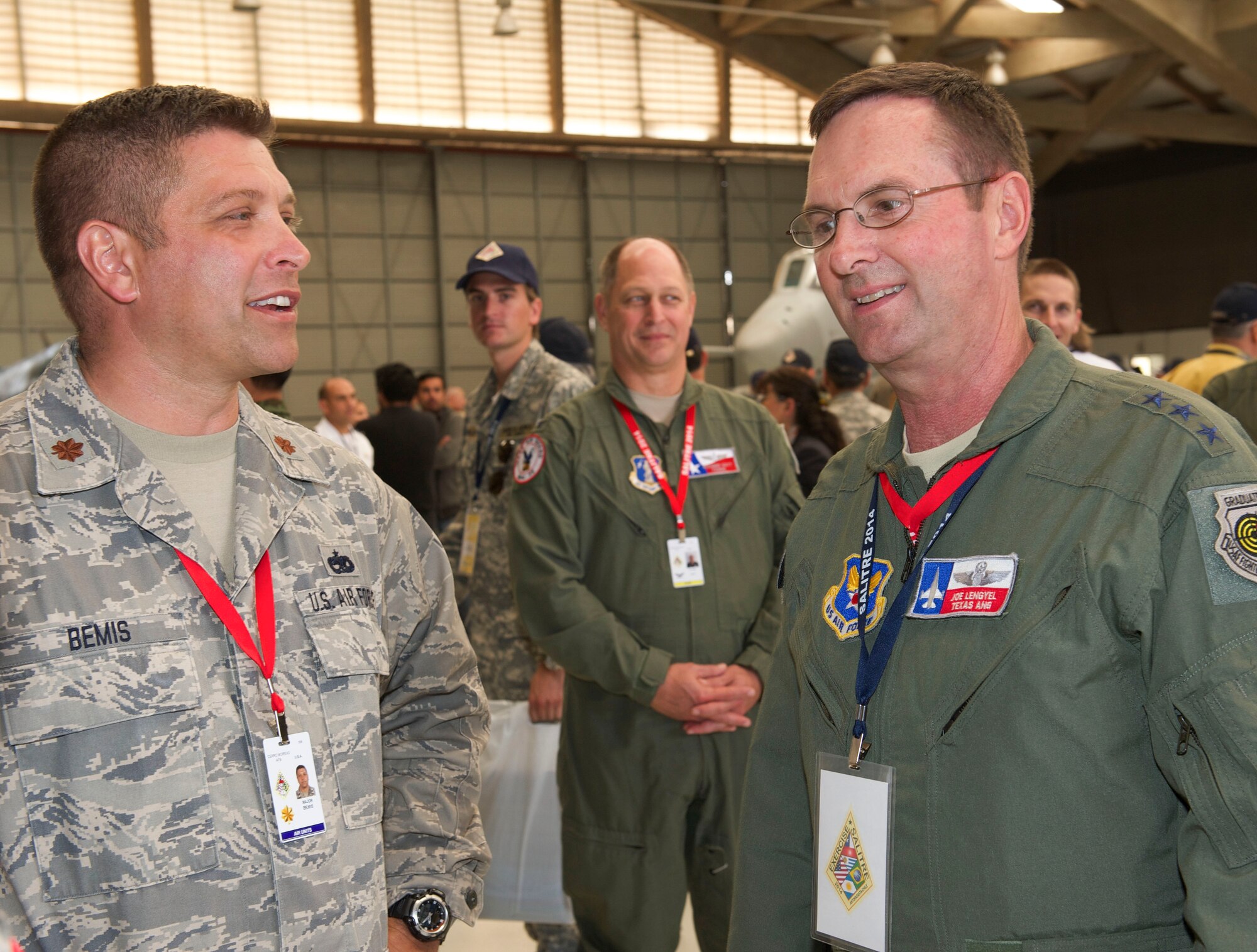 U.S. Air Force Lt. Gen. Joseph L. Lengyel, Vice Chief, National Guard Bureau visits Cerro Moreno Air Force Base, near Antofagasta, Chile, Oct. 15, representing the USAF, National Guard and the Texas Air National Guard while promoting the State partnership between Chile and the U.S. during Salitre 2014. Salitre is a Chilean-led exercise where the U.S., Chile, Brazil, Argentina and Uruguay, focus on increasing interoperability between allied nations. (Air National Guard photo by Senior Master Sgt. Miguel Arellano/released)