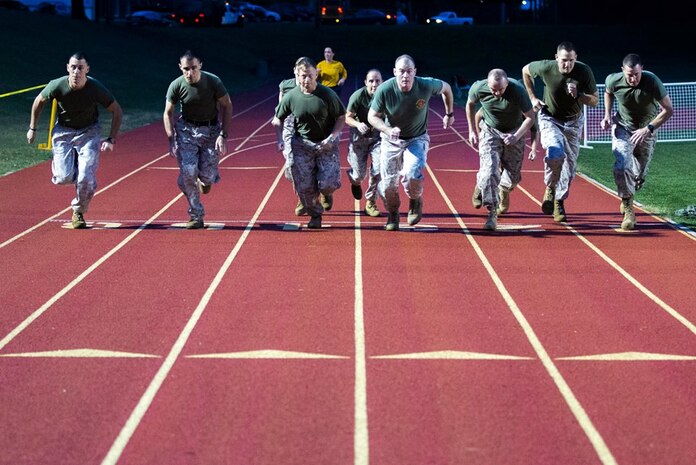 The Marines of the Futures Directorate turned out for the annual Combat Fitness Test. The Combat Fitness Test assesses a Marine’s physical capacity in a broad spectrum of combat related tasks, to include Movement To Contact, Ammunition Lift and Maneuver Under Fire exercises.