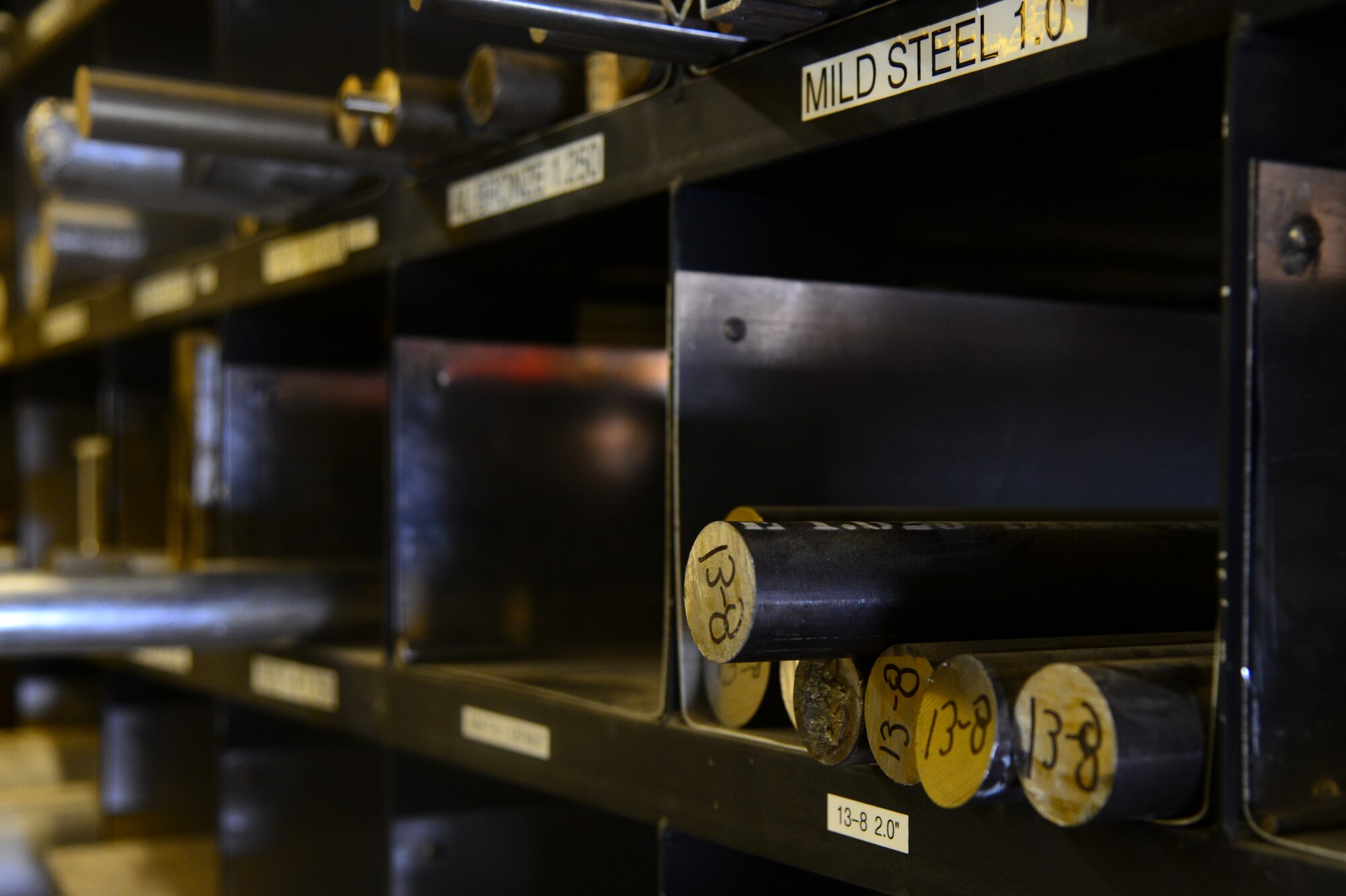 379th Maintenance Group Airmen recently began building engine change carts from scrap parts around Al Udeid Air Base, Qatar. The engine change carts allow Airmen to quickly and more efficiently change engine parts without having to gather tools from different areas, completing the process in a more timely fashion. (U.S. Air Force photo by Staff Sgt. Ciara Wymbs)