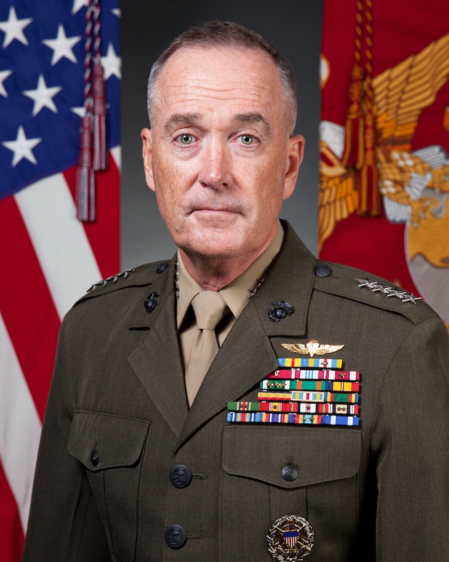 U.S. Marine Corps Gen. Joseph F. Dunford Jr., poses for  command board portrait at the Pentagon, Washington, D.C. Sept. 19, 2014. (U.S. Marine Corps photo by Cpl. Michael C. Guinto / Released)