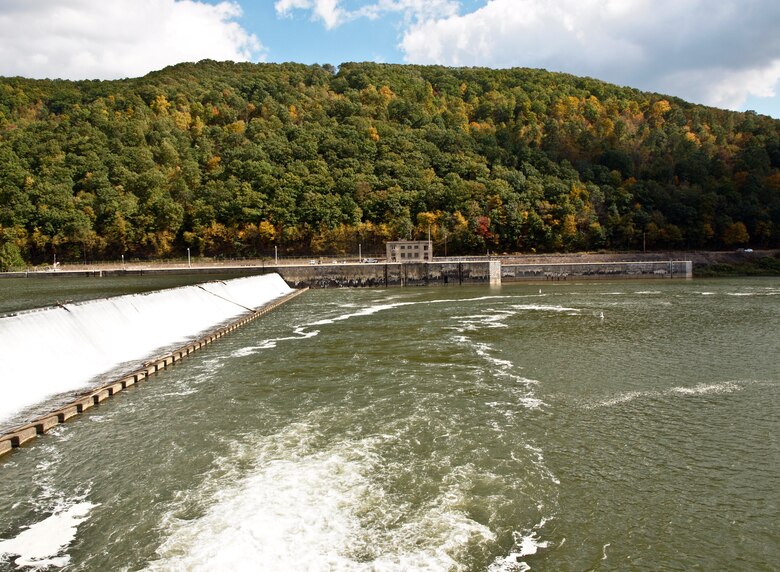 As a part of the Dam Safety Program, members of the U.S. Army Corps of Engineers Pittsburgh District conducted a periodic inspection of Allegheny River Lock and Dam 9, located in Templeton, Pennsylvania, Oct. 8.