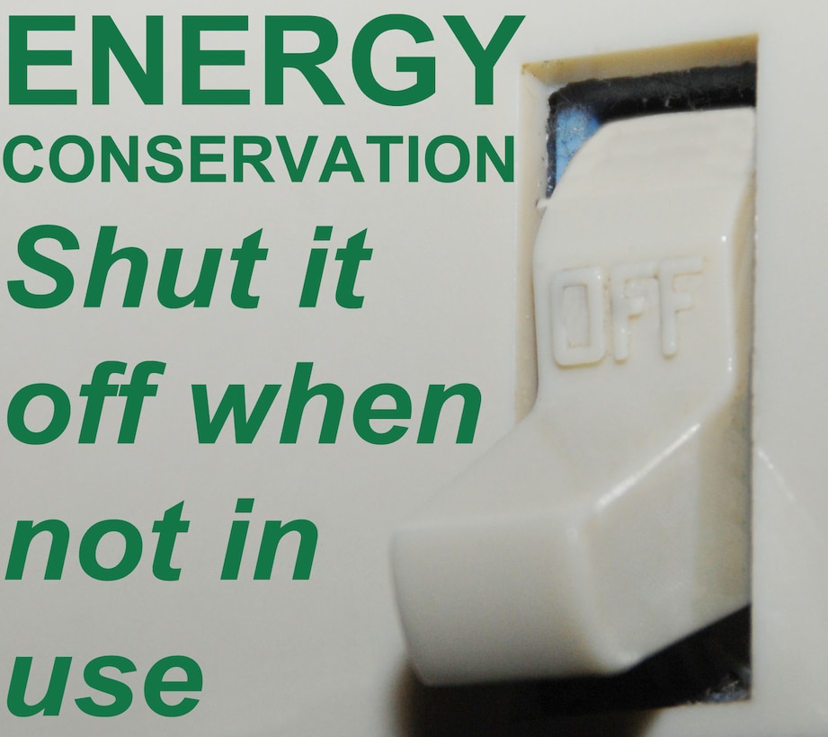 Marine Corps Logistics Base Albany officials encourage energy conservation. 