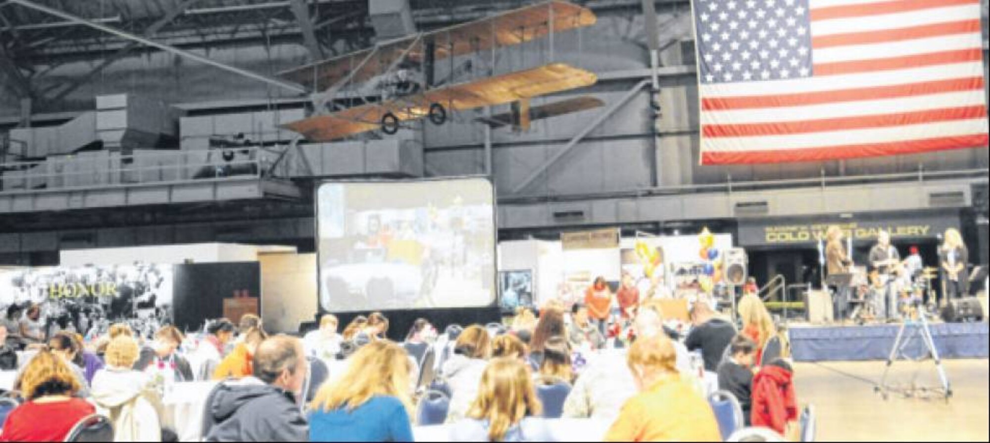 The family-friendly evening featured food, fun, door prizes, music, support resources and fellowship from 6 to 8 p.m. (Skywrighter photos by Cindy Holbrook)