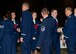 Members of Team Tyndall congratulate Advanced Leadership School class 14-7 after their graduation ceremony Oct. 17 at the Horizons Community Center. ALS is a five week-long Air Force program designed to develop Airmen into effective front-line supervisors. (U.S. Air Force photo by Airman 1st Class Alex Echols)