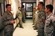 Brig Gen. (Dr.) Sean Murphy, the command surgeon at Air Combat Command, addresses members of the 4th Medical Group’s Public Health Clinic during his orientation tour Oct. 17, 2014, at Seymour Johnson North Carolina. Murphy took the time to interact with the Airmen assigned to the 4th MDG and received several briefings on future upgrades to the facility. (U.S. Air Force photo/Airman 1st Class Brittain Crolley)