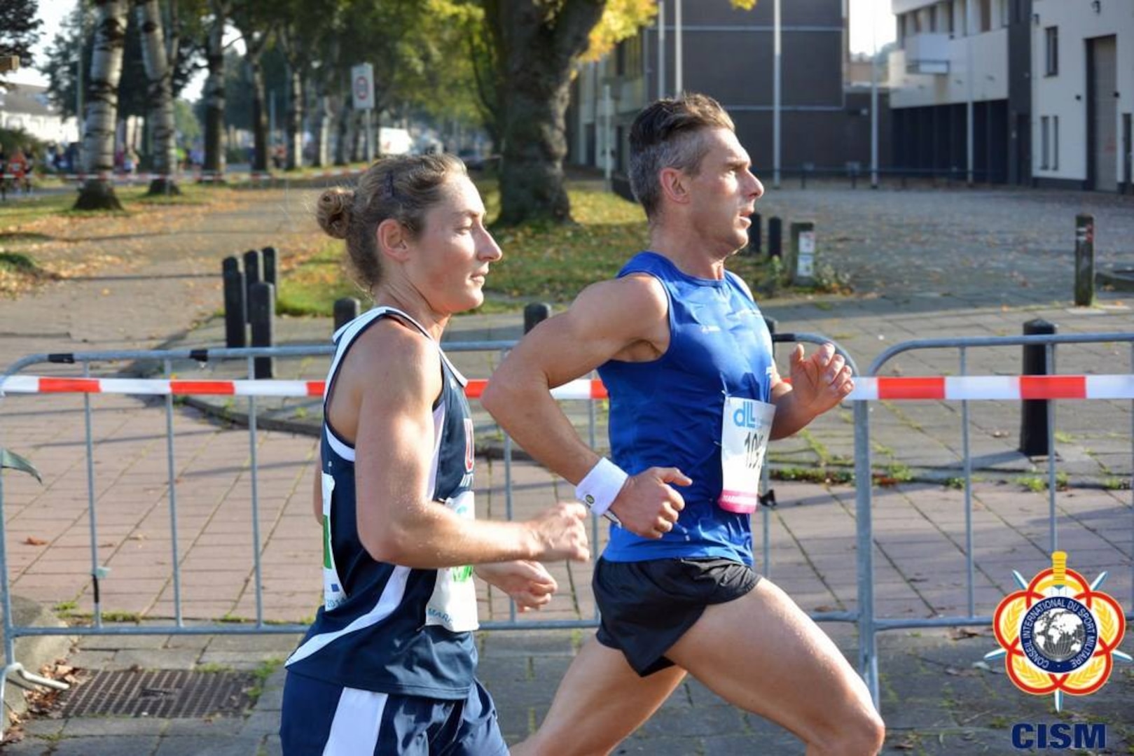 Air Force Staff Sgt. Emily Shertzer - 5th (7th overall) 2:49:56 during the 46th CISM Marathon World Military Championship 9-14 October 2014 in Eindhoven, Netherlands. The US Women took the team silver. 