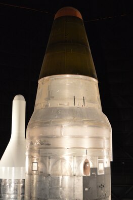 DAYTON, Ohio -- Martin Marietta SM-68B/LGM-25C Titan II in the Missile and Space Gallery at the National Museum of the United States Air Force. (U.S. Air Force photo)
