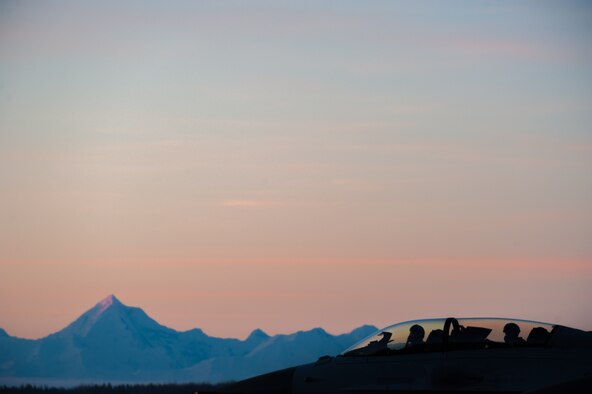A pilot from the South Korean air force, prepares to taxi a KF-16 Fighting Falcons to the runway during Red Flag-Alaska 15-1 Oct. 17, 2014, at Eielson Air Force Base, Alaska. This field training exercise marked the first time South Korea's air force KF-16s participated in Red Flag-Alaska. (U.S. Air Force photo/Senior Airman Taylor Curry)