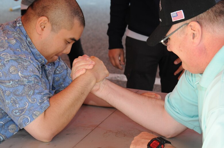 The U.S. Army Corps of Engineers Far East District held their annual sports day Oct. 17. District employees competed in games such as arm wrestling, badminton and basketball and witnessed a special performance by the Korean National Taekwondo Demonstration Team.