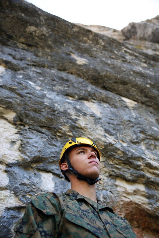 U.S. Marines and sailors from Black sea Rotational Force 14 participated in Platinum Lynx 14.6 in the Carpathian Mountains from Sept. 29 to Oct. 3 in Miercurea Ciuc, Romania. Knowledge and understanding of skills and tactics in mountain regions was shared between the Marines and Romanian Land Forces to help sustain readiness in any location. Service members trained with the 61st Mountain Troops Brigade from the Romanian Land Forces in rappelling, rock climbing, a live-fire range and survival skills. The exercise concluded with a 15-kilometer troop movement in high-elevation terrain. (U.S. Marine Corps photo by Lance Cpl. Ryan Young/released)