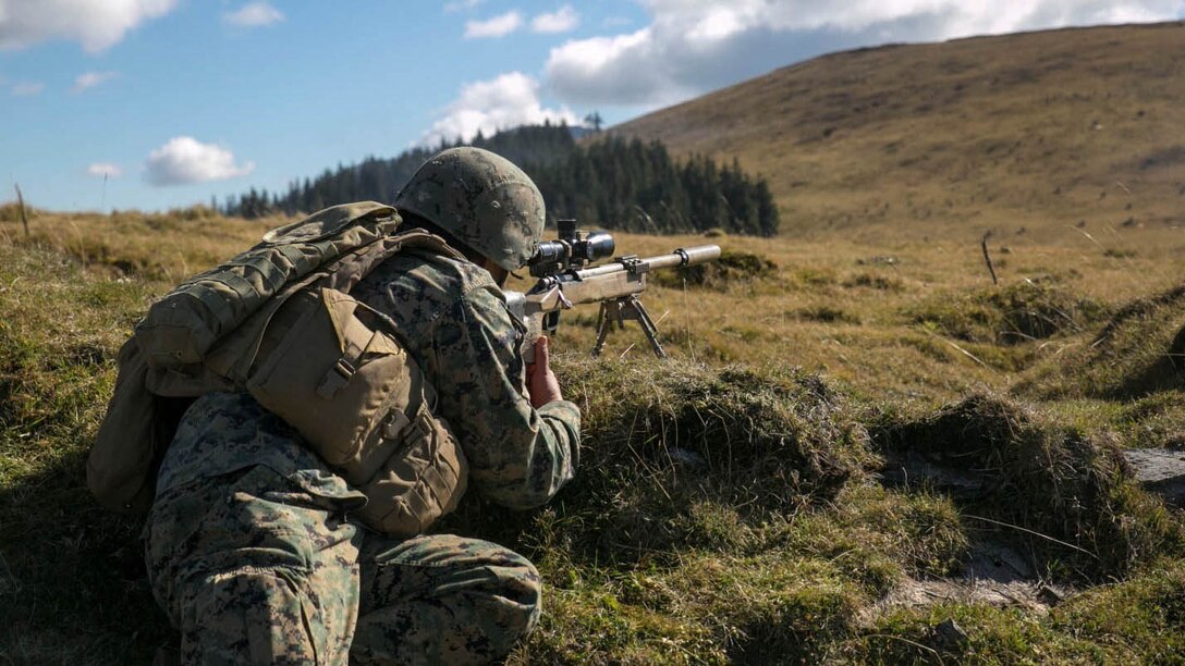 Marines and Sailors on Black Sea Rotational Force 14, with members of the Romanian Land Forces, worked together during Platinum Lynx at the Carpathian Mountains, Romania. Marines and Romanians fostered knowledge through weapons familiarization classes and mountain warfare training. 