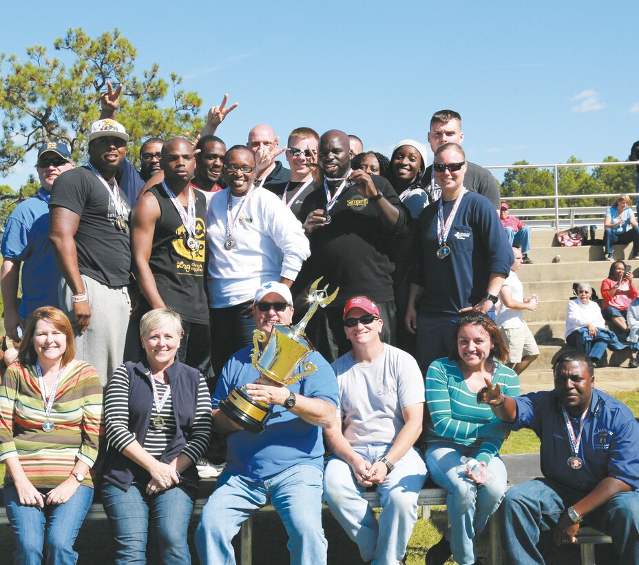 Distribution Management Center personnel receive the coveted overall winner for ERD 2014 and earn bragging rights.