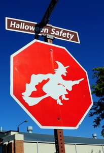 Those celebrating Halloween should remain vigilant and employ risk management procedures, such as wearing reflective gear, walking in well-lit areas and avoiding trick-or-treating alone to help ensure a positive experience. Trick-or-treating takes place from 6 to 8 p.m., in Joint Base Langley-Eustis housing areas, for children ages 12 and under. (U.S. Air Force photo illustration by Airman 1st Class Areca T. Wilson/Released)