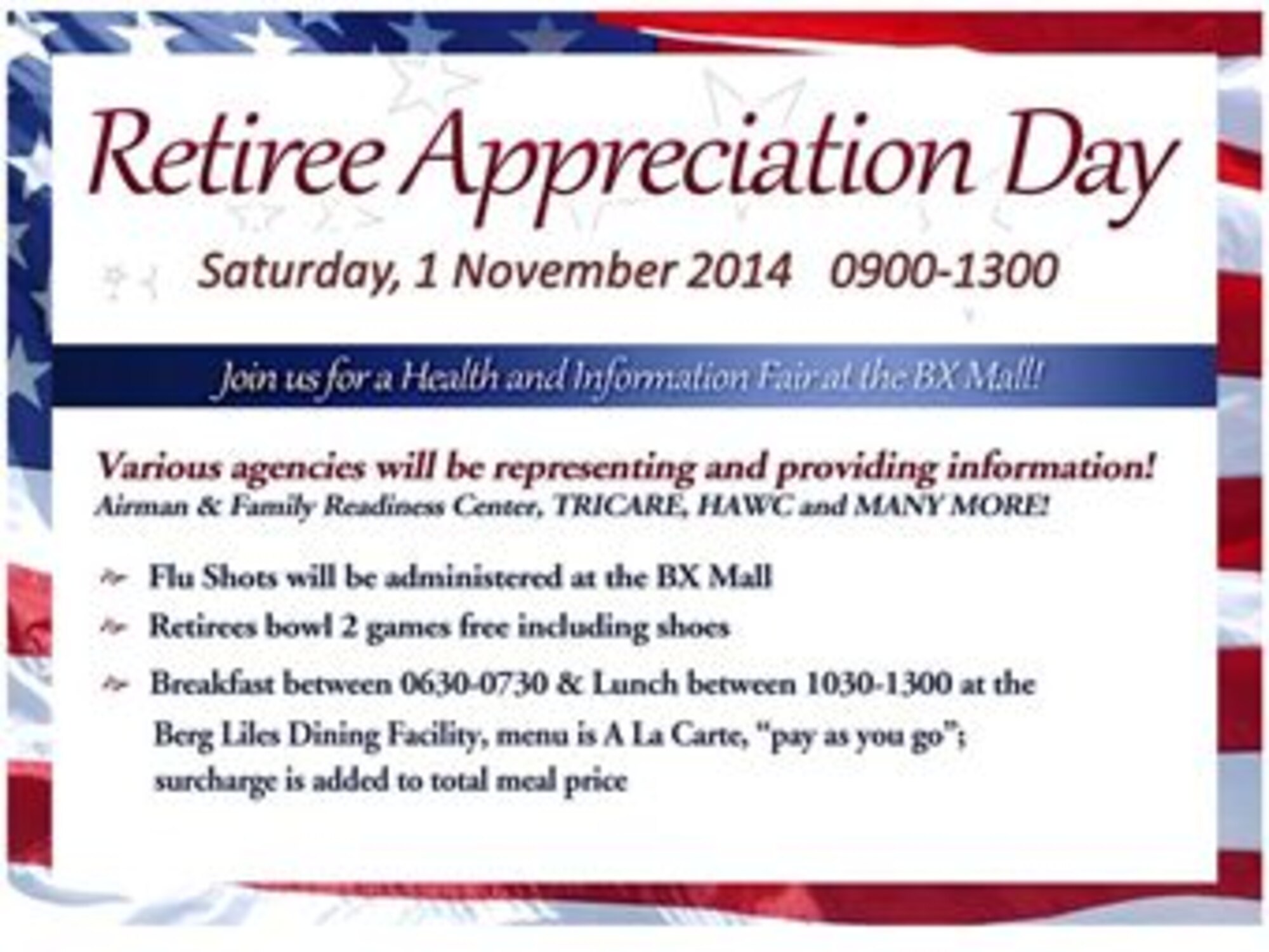 2014 Retiree Appreciation Day Flyer