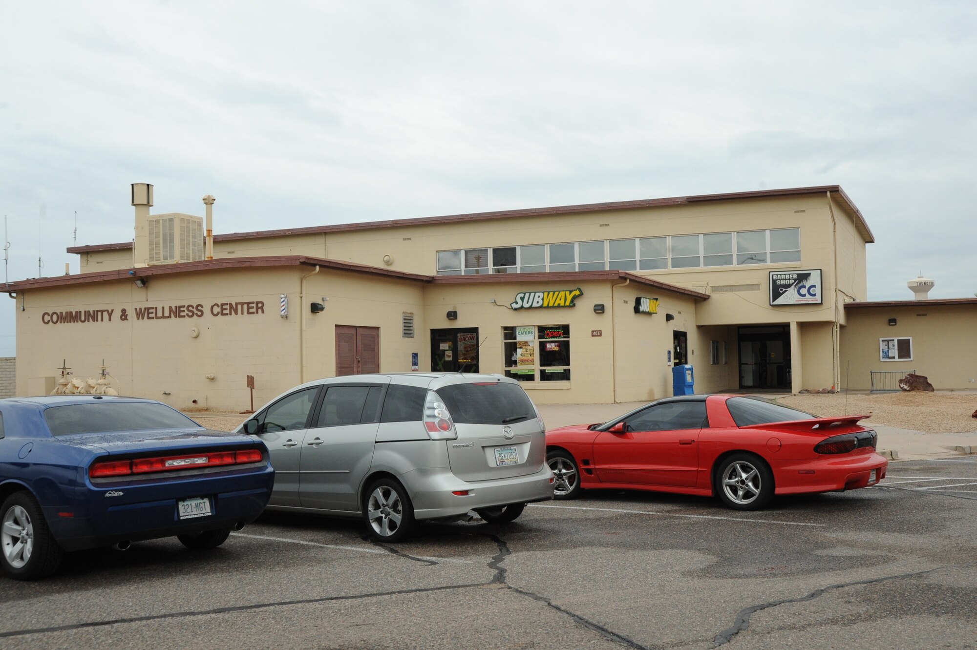 Renovations on Bldg. 700, which houses the Health and Wellness Center, will take place April 2015 through spring 2016 at Luke Air Force Base. Subway and the barbershop will remain open during construction. Other amenities, such as spin class and aerobics, will be relocated until completion of the construction. (U.S. Air Force photo/Airman 1st Class James Hensley)