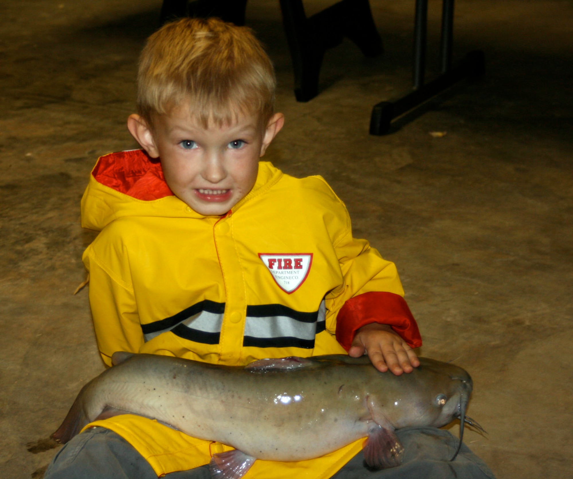 In June 2007, 4-year-old Ty Nordstrom caught a 7-pound catfish in Lake Kirby, Abilene, Texas. In October 2007, Ty faced an even bigger battle when he was diagnosed with non-rhabdomyosarcoma cancer. He died in November 2009, one month before his seventh birthday. Ty’s dad, Master Sgt. Lyle Nordstrom, 352nd Special Operations Group Inspector General superintendent from Iron River, Mich., shares the story of his loss to raise awareness of childhood cancer. (Courtesy photo)