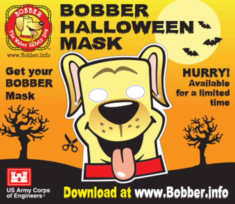 Get your Bobber Halloween Mask at www.bobber.info. Only available for a limited time!