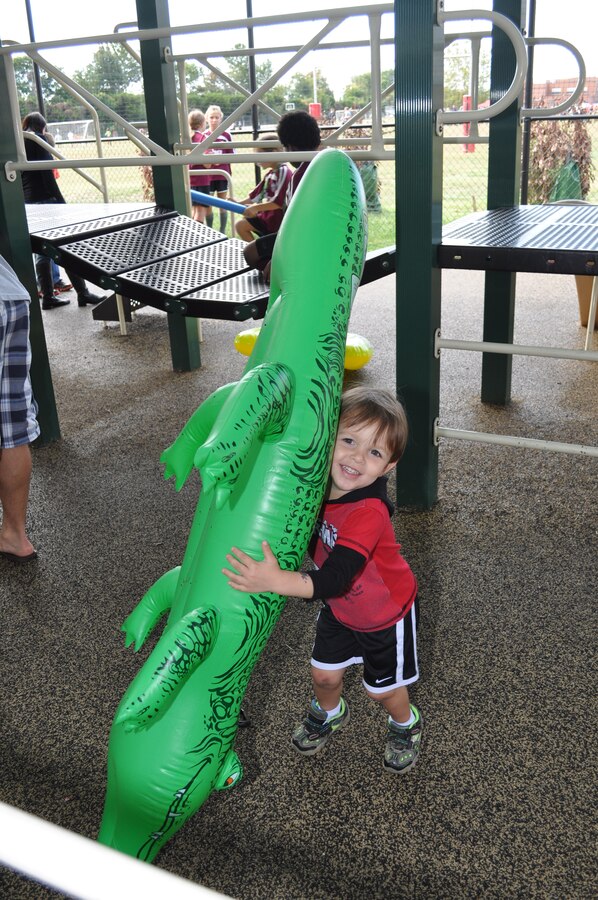The second “Dad’s Day in the Park,” an event developed and hosted by the New Parent Support Program, was held Oct. 4 at the Barnett Field Playground. With a medieval theme, there were many little knights, dragons and princesses running around.