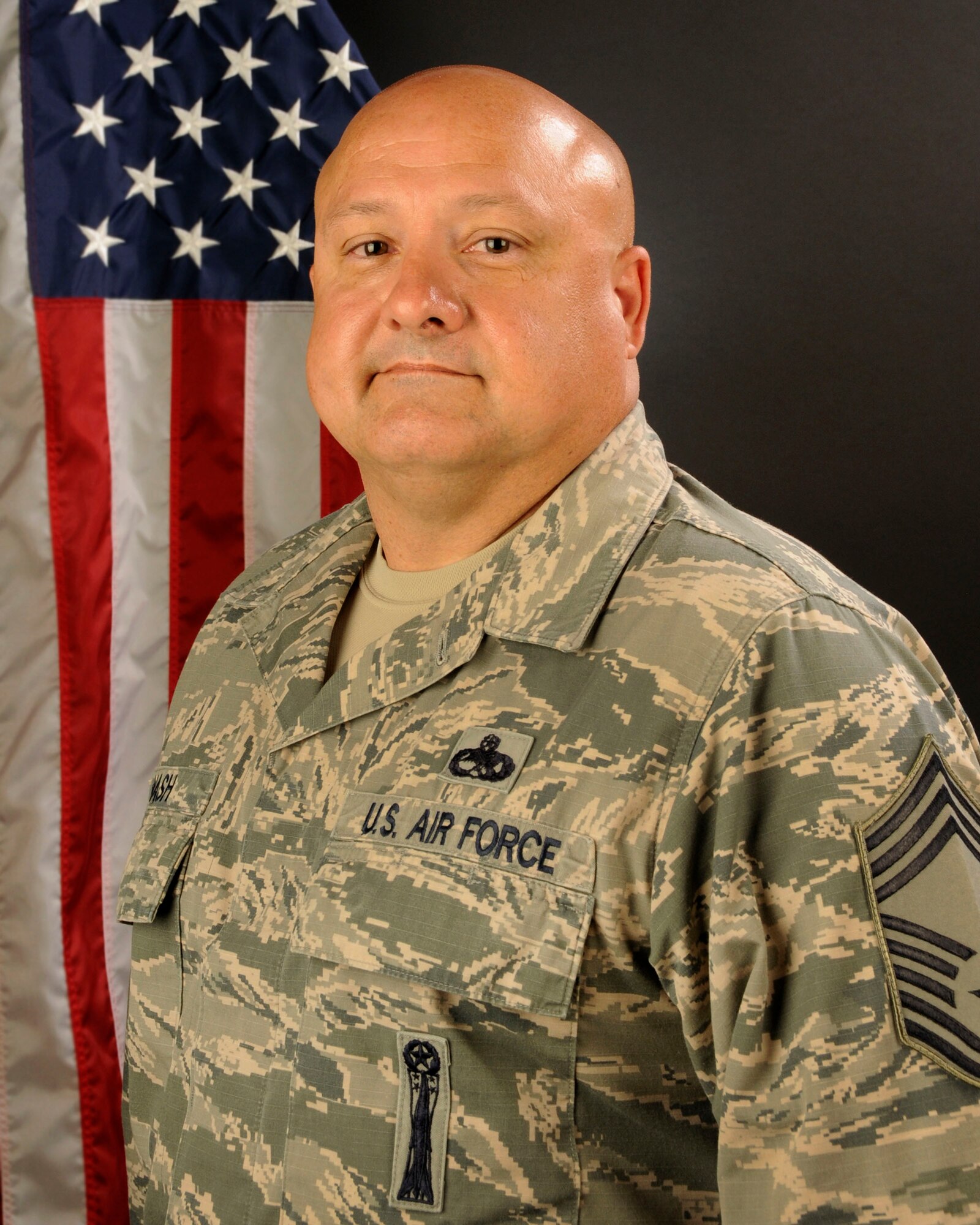 U.S. Air Force Chief Master Sgt. Harold Nash, from the 169th Maintenance Squadron at McEntire Joint National Guard Base, S.C., June 13, 2014. (U.S. Air National Guard photo by Senior Master Sgt. Edward Snyder/Released)