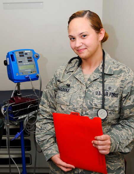 Senior Airman Laura Kinglocke, assigned to the 1st Special Operations Aerospace Medicine Squadron, is a medical technician with the 1st Special Operations Medical Group on Hurlburt Field. Kinglocke responded to a major accident on U.S. Highway 98 and saved the life of a motorcyclist Oct. 17, 2014. (U.S. Air Force photo/Airman 1st Class Andrea Posey)