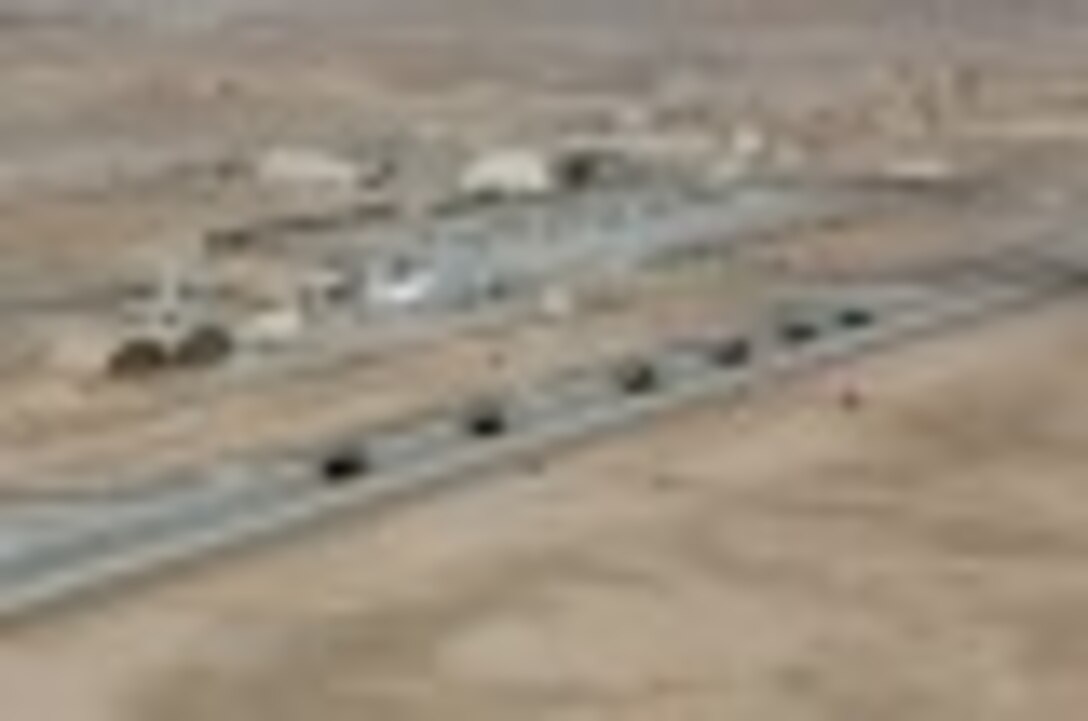 The final six helicopters prepare to depart Camp Bastion, Afghanistan, Oct. 27, 2014. The United States Marine Corps ended their operations in southwestern Afghanistan and transferred the base to the Afghan National Army.