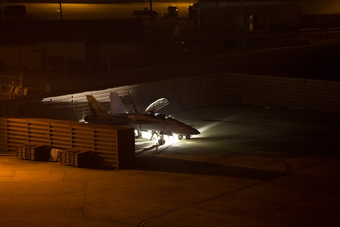 Marine All-Weather Fighter Attack Squadron 533 completed the Korean Marine Exchange Program 14-13, Oct. 25 2014, when their F/A-18 Hornets flew out of Osan Air Base, Republic of Korea. The program increased combat readiness of Marine Aircraft Group 12, improved its operating skills as a Marine Air-Ground Task Force and enhanced joint and combined integration with the U.S. Air Force and ROK Marine Corps. KMEP 14-13 is a multinational exercise that focused on the integration of aviation and ground assets within the construct of a traditional Combined Arms Live Fire Exercise. Supporting assets included, but weren’t limited to, Marine Aviation Logistics Squadron 12 and Marine Wing Support Squadron 171.  