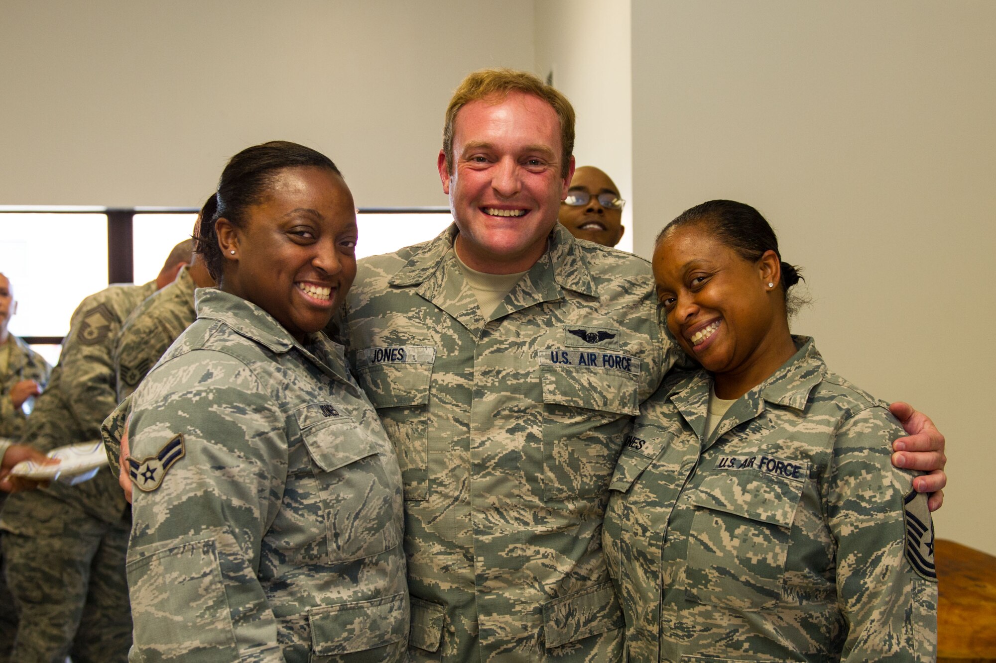 U.S. Airmen, assigned to the 169th Fighter Wing at McEntire Joint National Guard Base of the South Carolina Air National Guard, celebrate Diversity Day by eating a variety of ethnic foods and sharing cultural camaraderie, Oct. 4, 2014. Diversity Day combines the Department of Defense's monthly diversity programs into a one day event for guardsmen to learn about other cultures and to celebrate diversity. (U.S. Air National Guard by photo by Tech. Sgt. Jorge Intriago/Released) 