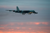 A B-52 Stratofortress, 2nd Bomb Wing, participates in Vigilant Shield 15 at 5 Wing Goose Bay, Newfoundland and Labrador, Canada, Oct. 24, 2014. Vigilant Shield field training exercise is a bi-national NORAD Command exercise which provides realistic training and practice for American and Canadian forces in support of respective national strategy for North America’s defense. NORAD ensures U.S. and Canadian air sovereignty through a network of alert fighters, tankers, airborne early warning aircraft, and ground based air defense assets cued by interagency and defense surveillance radars. (U.S. Air Force photo/Senior Airman Justin Wright)