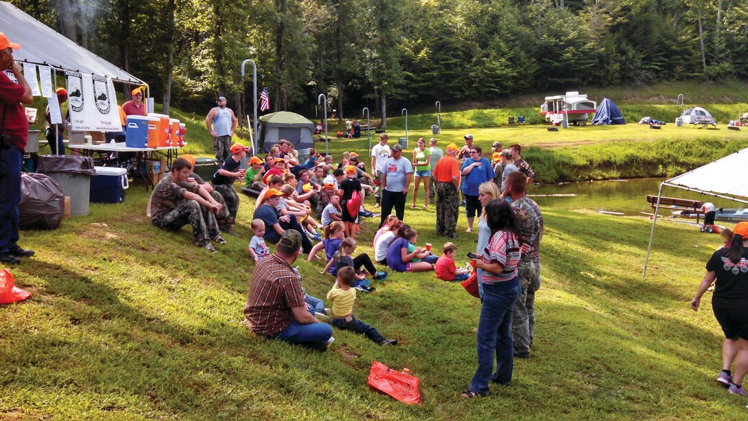 Dozens of young hunters gathered by Dewey Lake for the 15th Annual Squirrel Hunt.