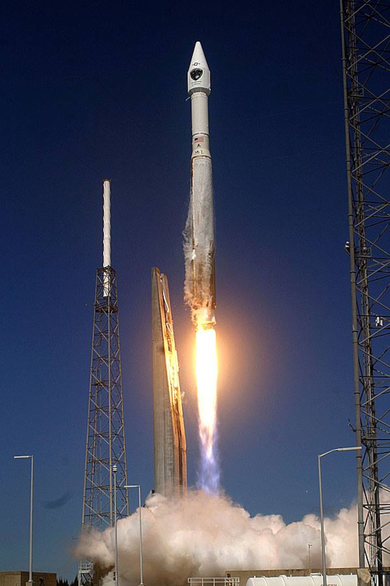 CAPE CANAVERAL AIR FORCE STATION, Fla.  -- The U.S. Air Force supported the successful launch of a United Launch Alliance Atlas V rocket carrying the Air Force's eighth Block IIF navigation satellite for the Global Positioning System at 1:21 p.m. EDT Oct. 29 from Space Launch Complex 41. "What a way to begin our Fiscal Year 15 launch manifest with the launch of such an important mission," said Brig. Gen. Nina Armagno, 45th Space Wing commander, who also served as the Launch Decision Authority. (Photo/Carleton Bailie/SpaceFlight Insider)

 