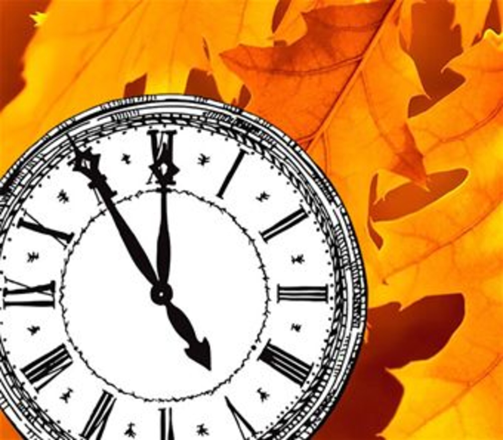 Academy Airmen and their families gain an hour when they set their clocks back one hour by 2 a.m. Nov. 2. (Courtesy graphic)