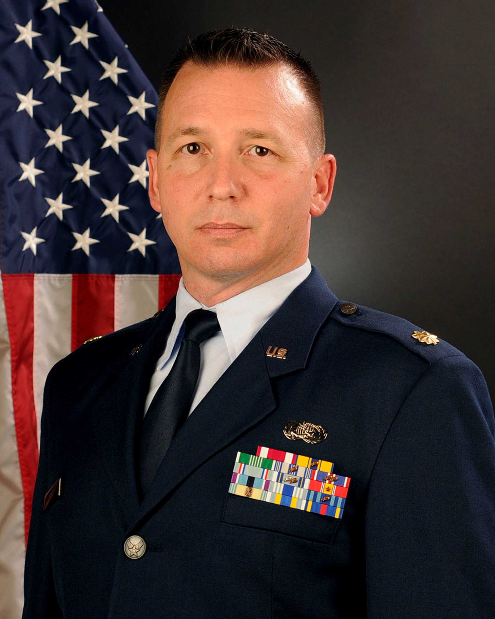 U.S. Air Force Maj. Jim Roth, 169th Force Support Squadron Commander, Oct. 29, 2014.   (U.S. Air National Guard photo by Tech. Sgt. Caycee Watson/Released)