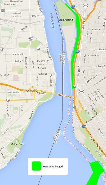 The $2.179 million dredging contract, funded by the Great Lakes Restoration Initiative (GLRI), will target 250,000 cubic yards of legacy sediment in the Black Rock Channel. 

Photo courtesy: Google Maps 